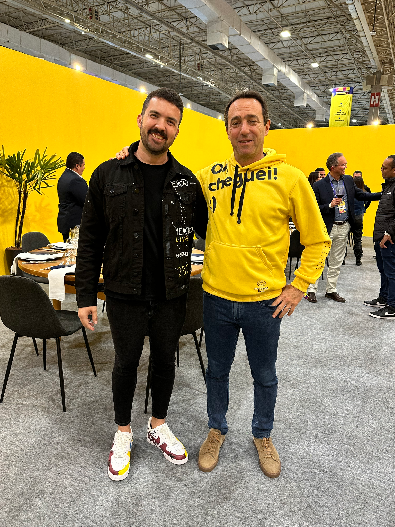 Thiago Franco com Marcos Galperin